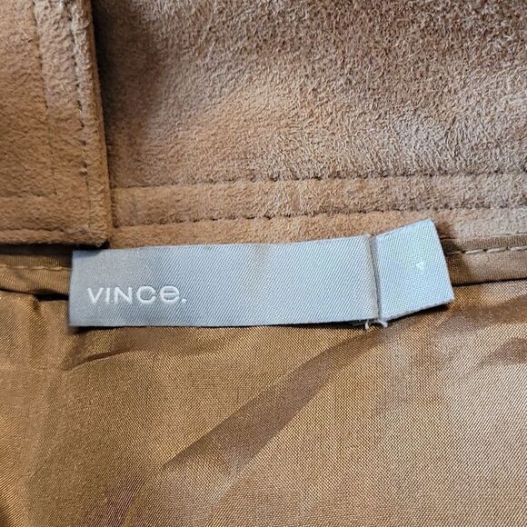 Cute VINCE SKIRT  💯%goat leather NWOT - Picture 5 of 6